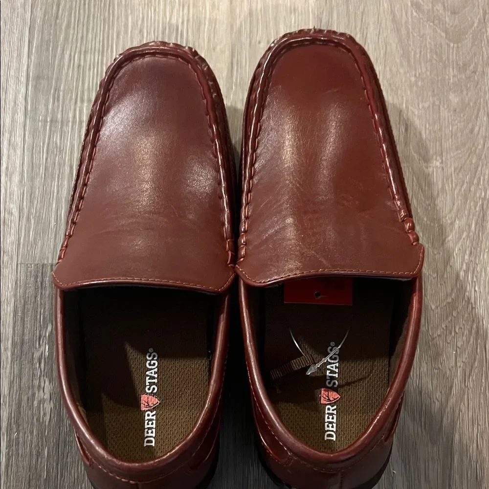 Deer Stags Men's Dark Brown Slip-On Loafers